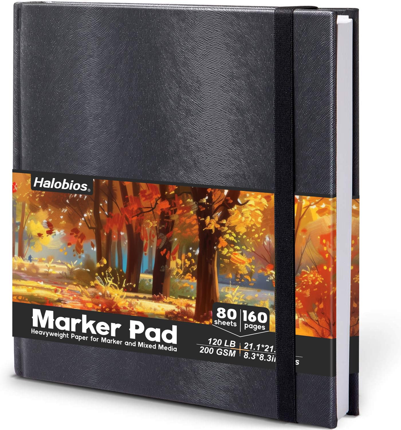 Amazon.com: Halobios Square Sketchbook for Drawing, 120 lb/200 GSM